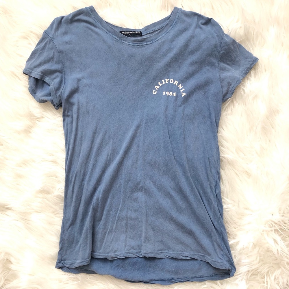Brandy Melville light blue California shirt